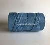 Turquoise colour 4mm 5mm single twisted cotton rope macrame cord for wall hanging