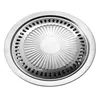 premium round BBQ grill plate smokeless stainless steel grill tray baking pan roast pot portable korean grill hot sale