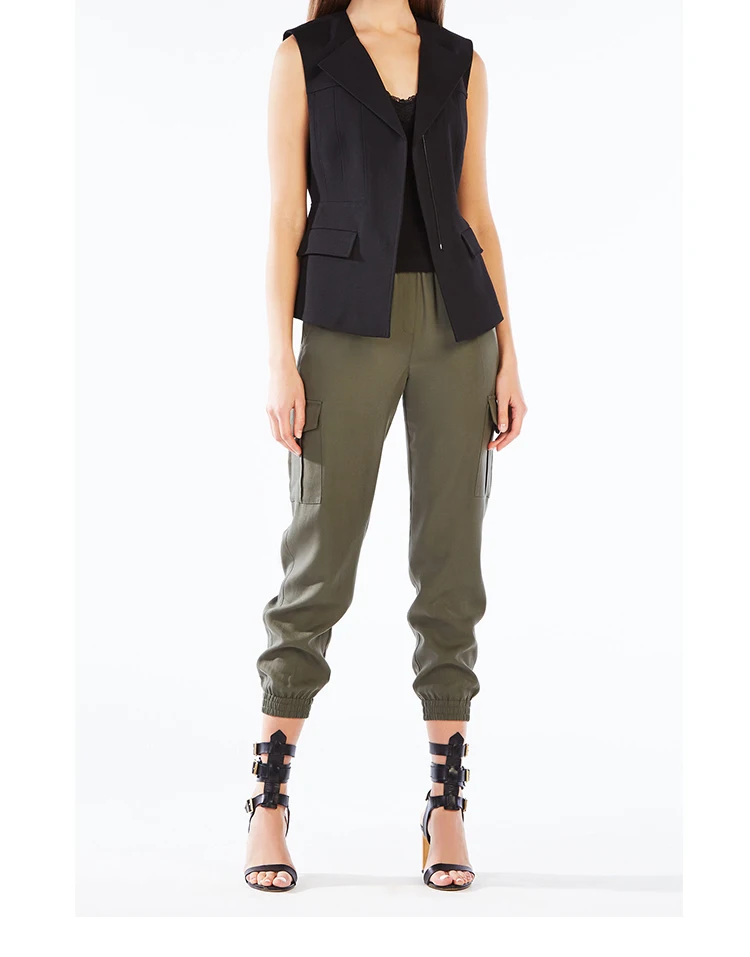 high rise cargo joggers