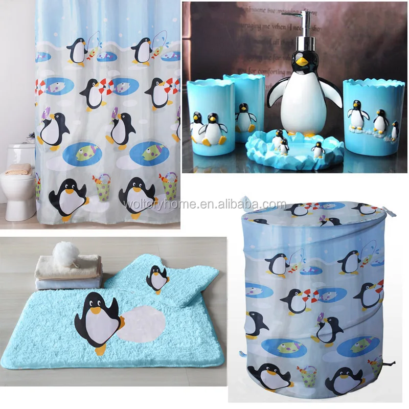 Cantoon Penguin Design Kids Like Collection Bathroom Accessories Set Buy Collection Bathroom Accessories Set Cantoon Penguin Bathroom Accessories Set Kids Like Cartoon Accessories Set Product On Alibaba Com