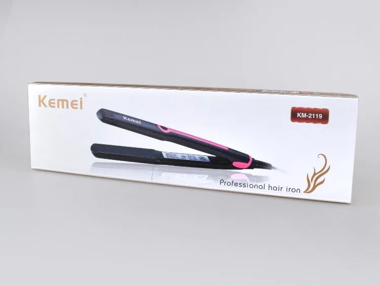 Kemei Professional Hair Iron 2 In 1 Ceramic Hair Straightener & Curler