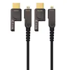 RJC1078D 25meters Heading Detachable 4K optical HDMI2.0 PLUG D to D alternative 60Hz 18Gbs rated Copper Fiber cable