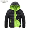 TONGYANG Men Winter Hooded Thick Padded Jacket Zipper Slim Men Coats Men Parka Outwear