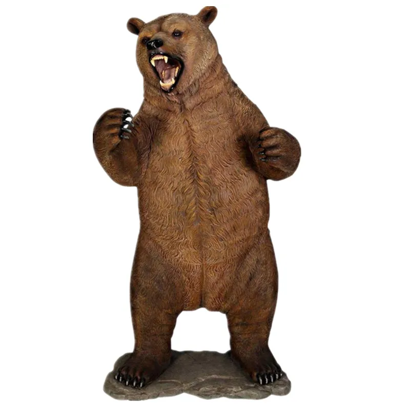 Outdoor Garden Fiberglass Resin Life Size Bear Statue For Sale Buy