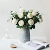 High-end product handicraft ornamental matte decorative ceramic flower vase for weddings centerpieces