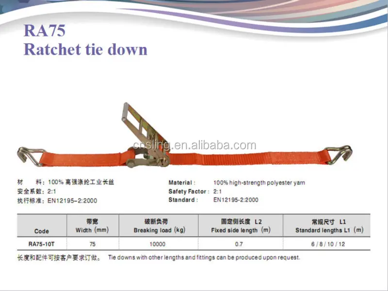 Ratchet tie down 4