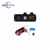 MD183 DSU-1+2+4+0.6M Automotive Motorcycle Dual USB Socket Voltmeter Cigarette Lighter Base 12-24V Universal With 0.6m Wire