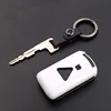 Custom ABS Carbon Fiber Remote 2 Buttons Car Key Shell Silicon Holder For Mitsubishi Outlander Pajero