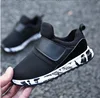 Kids Boy Sport Shoe Soft Bottom Running Shoes Black Boys Breathable Mesh Sneaker