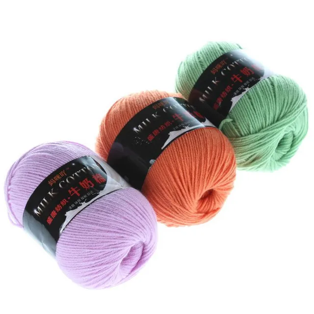 Hot Sell 3ply Milk Cotton Yarn For Hand Knitting - Buy 3ply Milk Cotton ...