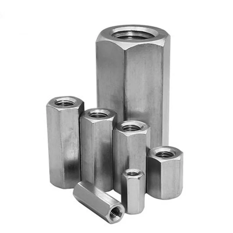 M10 M16 M20 A2 A4 Stainless Steel SS304 SS316 Hex Coupling Nut