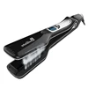 Salon Electric Nano Titanium Ceramic Steam Flat Iron Hair Straightener Styler with Removable Teeth Comb