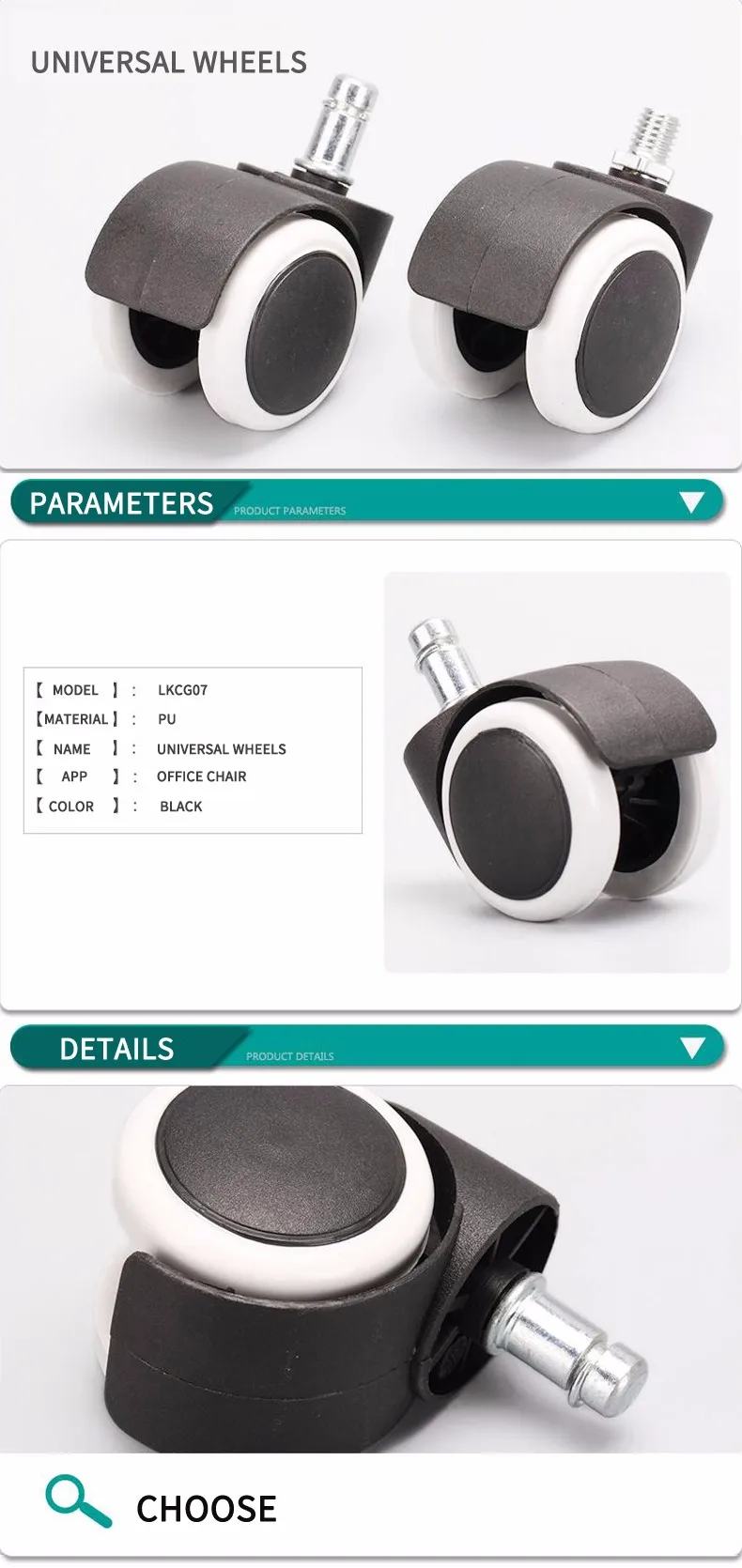 Heavy Duty Replacement Office Chair Locking Leg Casters Buy Heavy