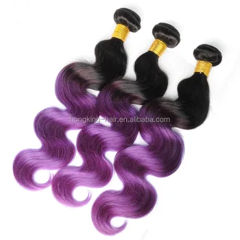 Ombre Bundles Hair Weaves Body Wave Ombre Color Hair Black To