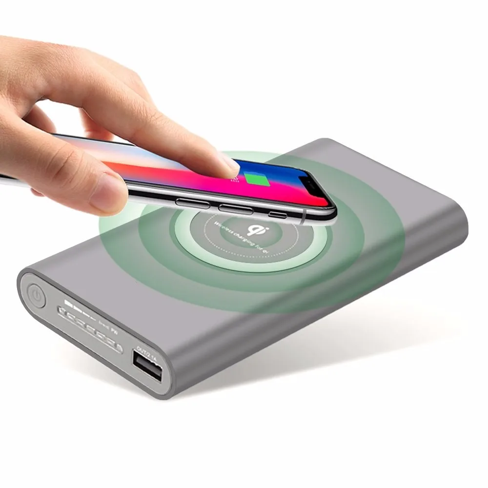 New products universal 10000mah fast charging qi wireless charger power bank high quality portable power bank wireless charger - ANKUX.COM