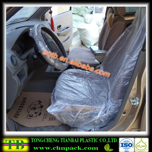 China Manufacturer Disposable Pe Car Seat Cover Plastic Car Seat Cover
