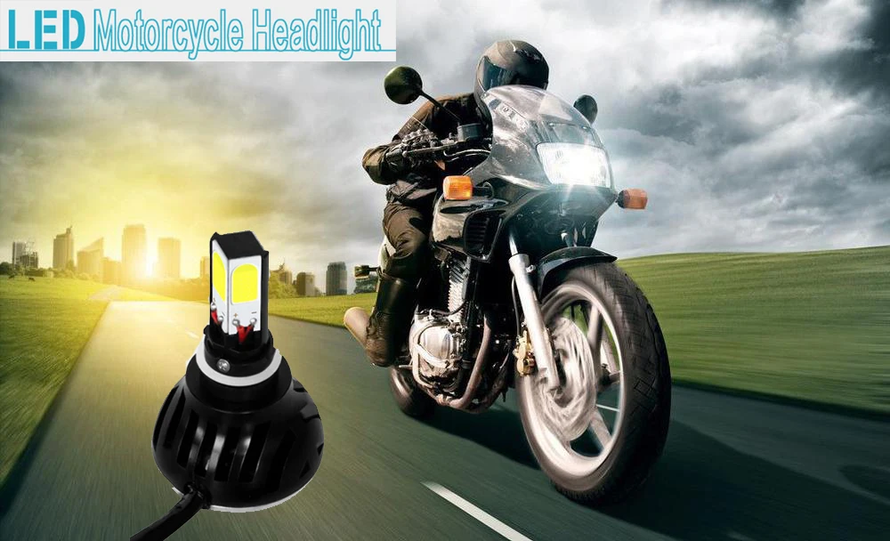 2015 NEWEST 2600LM 24W H4 H6 H7 LED Headlight Motorcycle