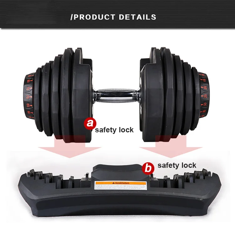 Hot Selling Weight Lifting Fitness Automatic 40kg Dumbbell Set