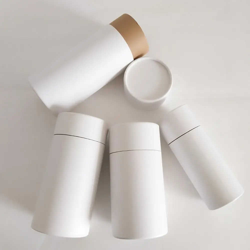 Biodegradable Cylinder Packaging Boxes White Color Boxes - Buy Cylinder