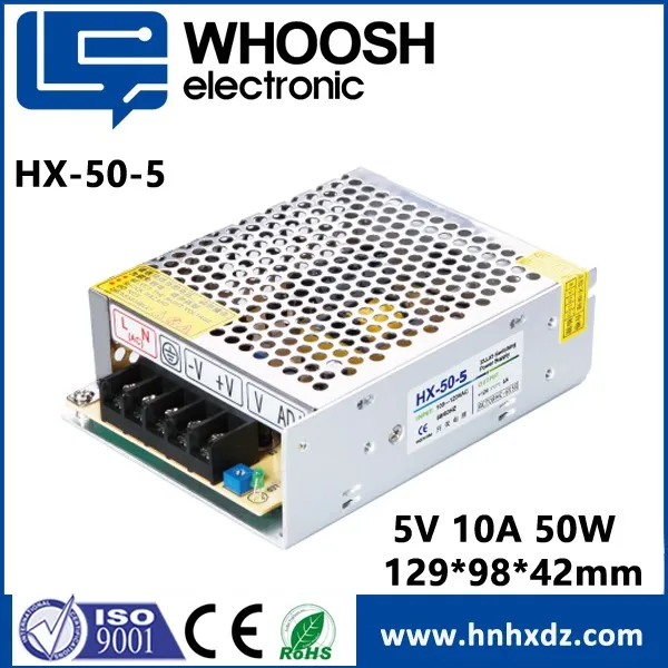 50W 5V 10A Small Volume Single Output Switching power supply 