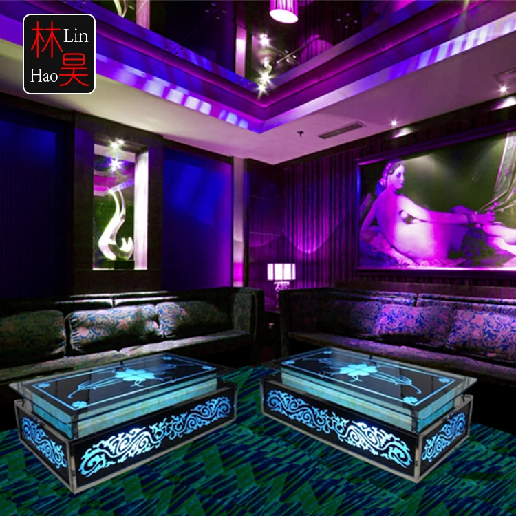 Indoor led light up glow cubes bar tables room furniture