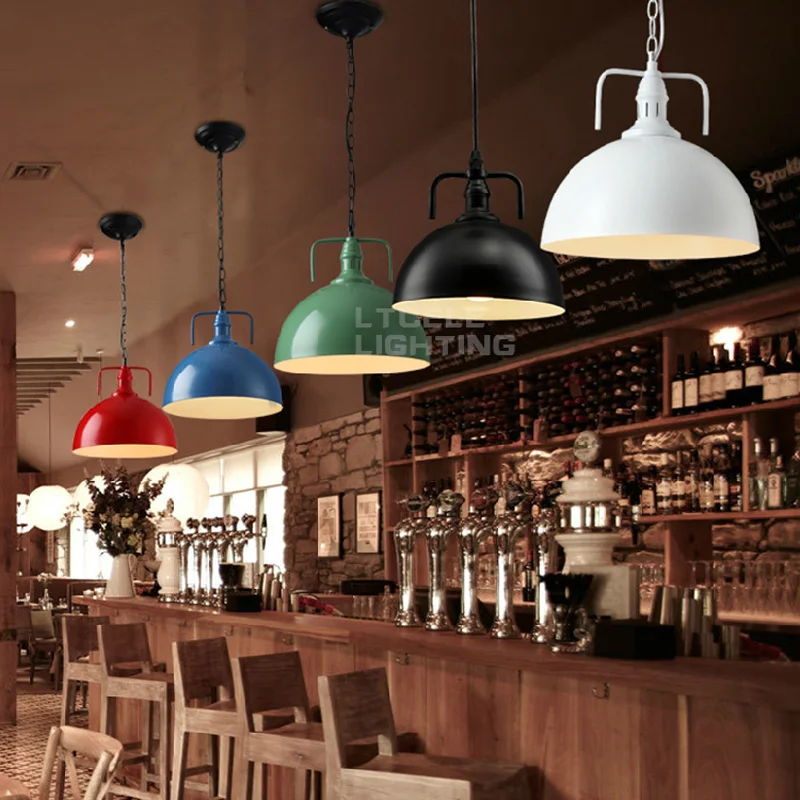 Loft vintage hanglampen ijzer katrol lamp keuken woondecoratie met ...