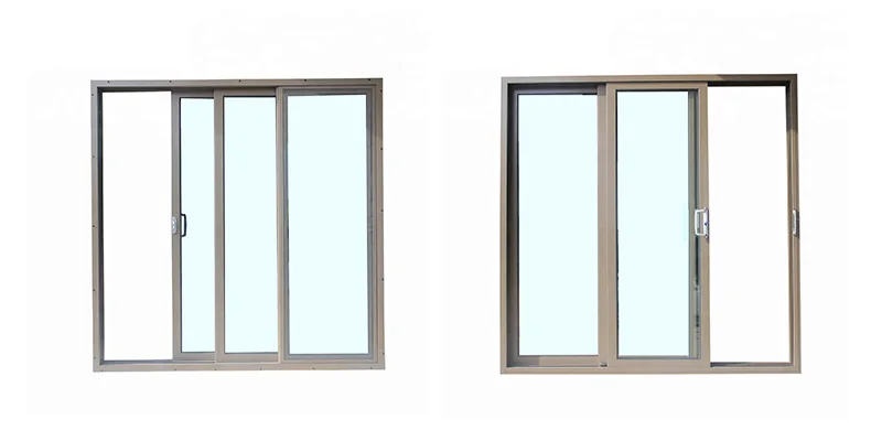 Large aluminium alloy triple 3 panel stacking sliding patio doors for sale