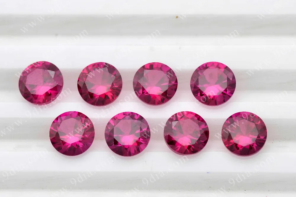 Wholesale Price Oval 6*8mm Synthetic Star Ruby Star Stone