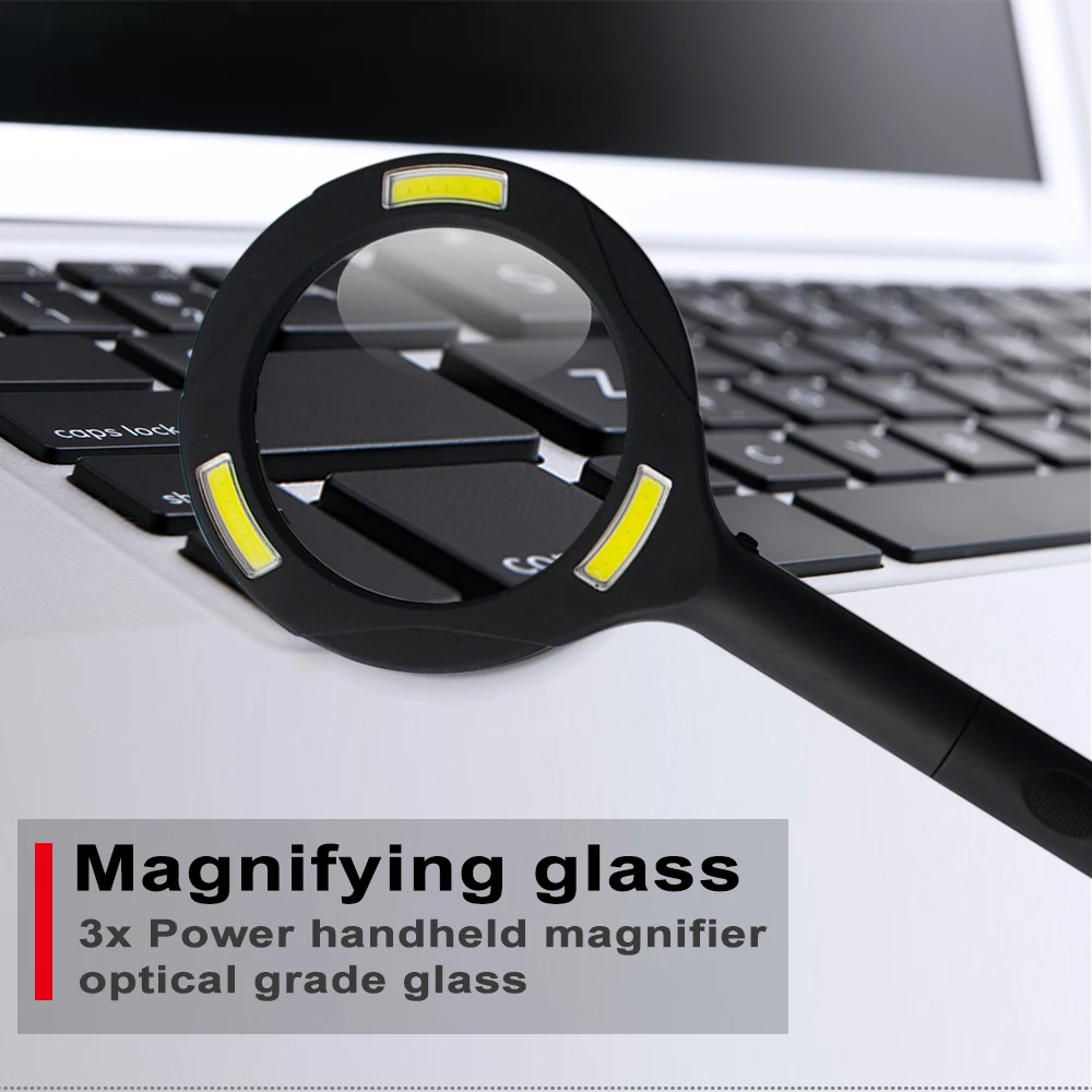 New style 3 W Cob led magnifying glass lamp for reading manufacture