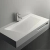 Lavandino da bagno pias de banheiro vasques en pierre lavabo de lavar ropa wash basin,artifical stone solid wall hung basin