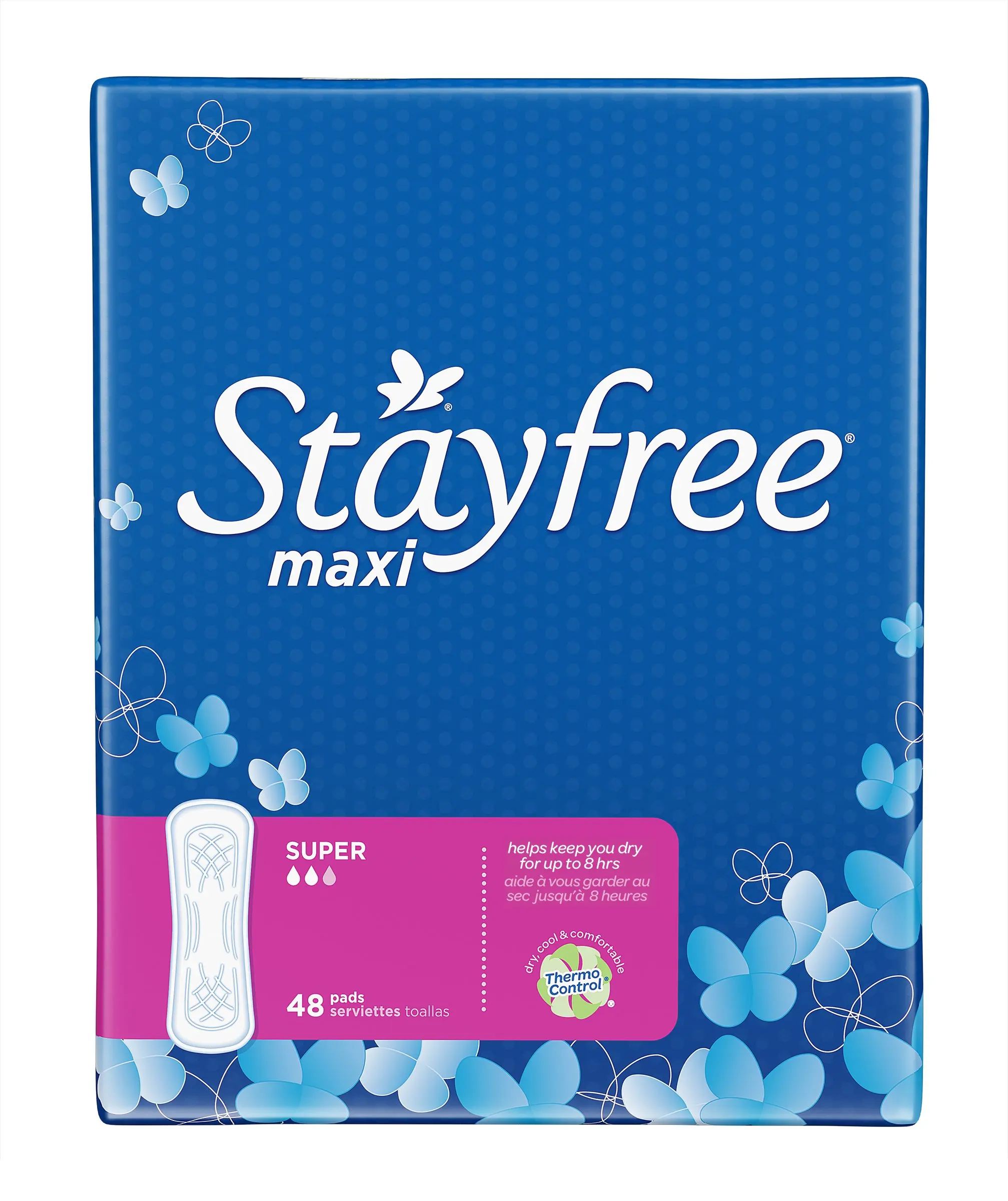 Stayfree. Maxi Pad. Pads for women. Maxi Pad Dirty. Stayfree super maxies.