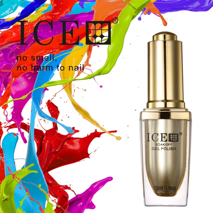 ICE 4 pcs gel nail polish UV Top Coat UV Base Coat Foundation for uv gel