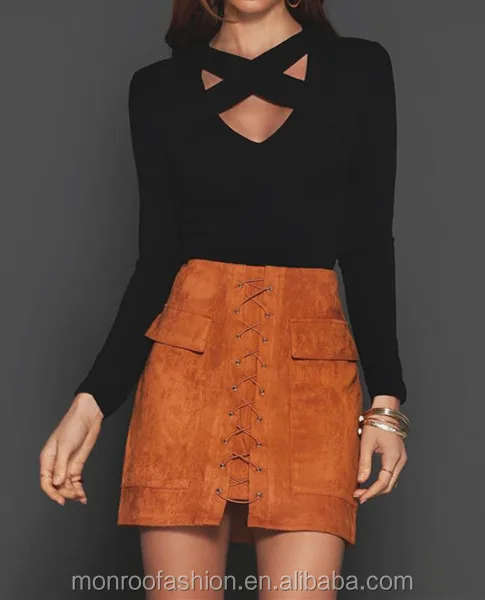 monroo european and american ladies new fashion faux suede