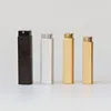 wholesale small square aluminum perfume bottles spray 20ml refillable rotary travel atomizer