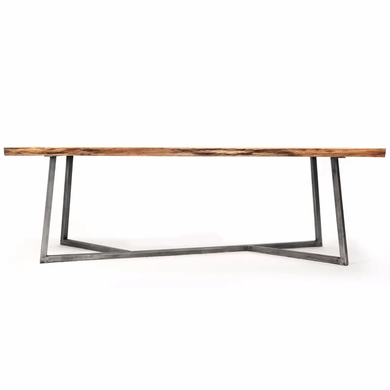 Sales Good Creative Design Modern Style Metal Kd Iron Dining Table Long