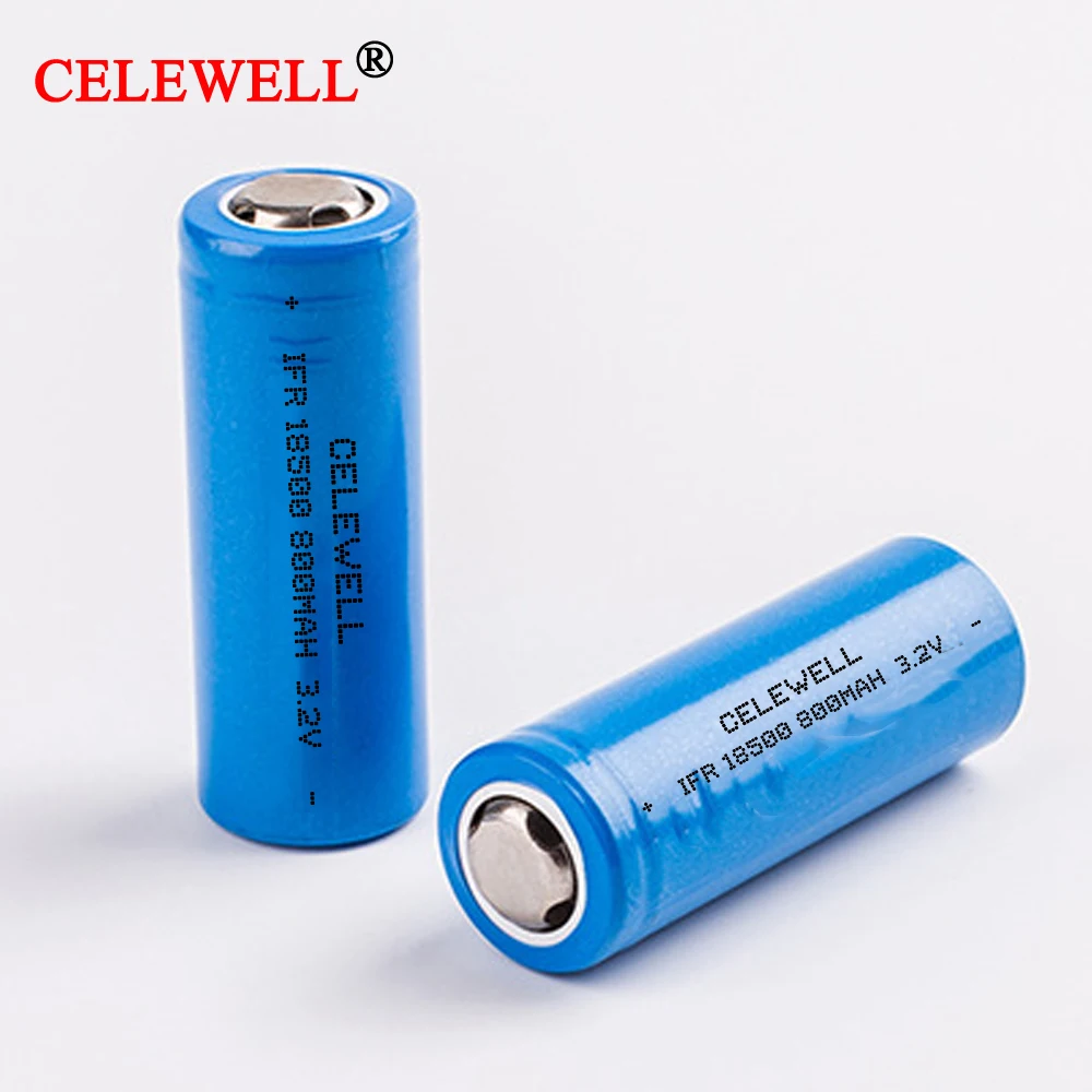 Industrial Use Rechargeable Lifepo4 Battery 18500 3.2v 800mah Full ...