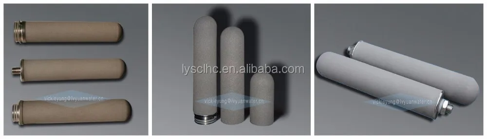 Sintering porous water filter 10 20 30 40 inch titanium rod filter cartridge for 50 microns chemical liquid water filtration