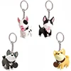Boce dog funny lovely shape 3D keychains with key displays