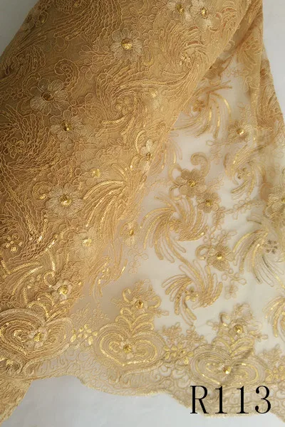 gold beaded fabric