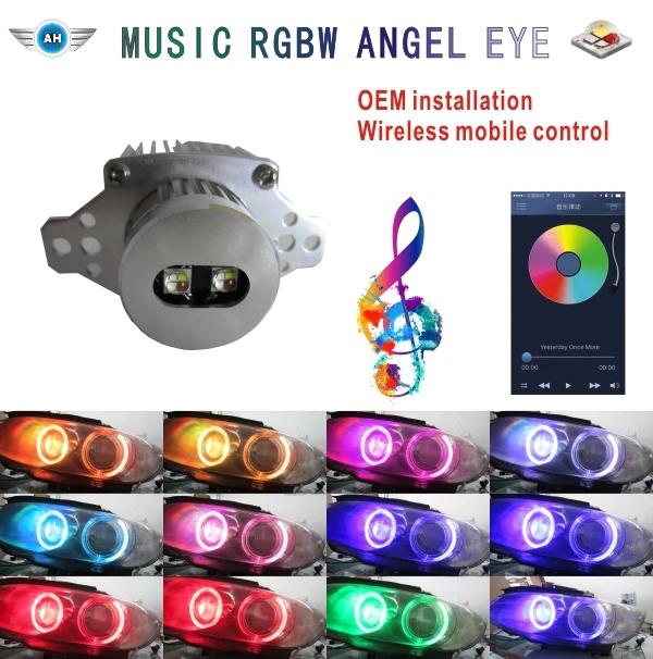 Hottest Angel Eyes led lights H8 40W 8 LED C REE for B_M_W E92 E93 E90 M6 X5 X6 328i 335i 320i wholesale and retail