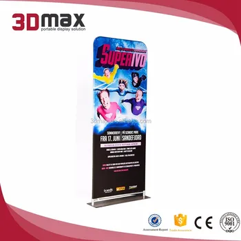 3d Max Aluminum X Frame Banner Stand Wholesale Advertising