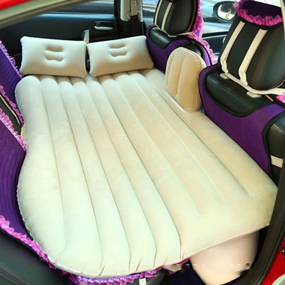 YHJM Car Inflatable Bed Car Supplies Mattress Rear Travel Bed Car Rear seat SUV Sleeping pad Air Cushion Car Bed