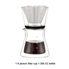 Stainless Steel Filter cup double-layers glass kettle Coffee sets