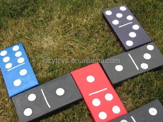 Wholesale Garden Lawn Outdoor Games - Giant Wooden Dominoes