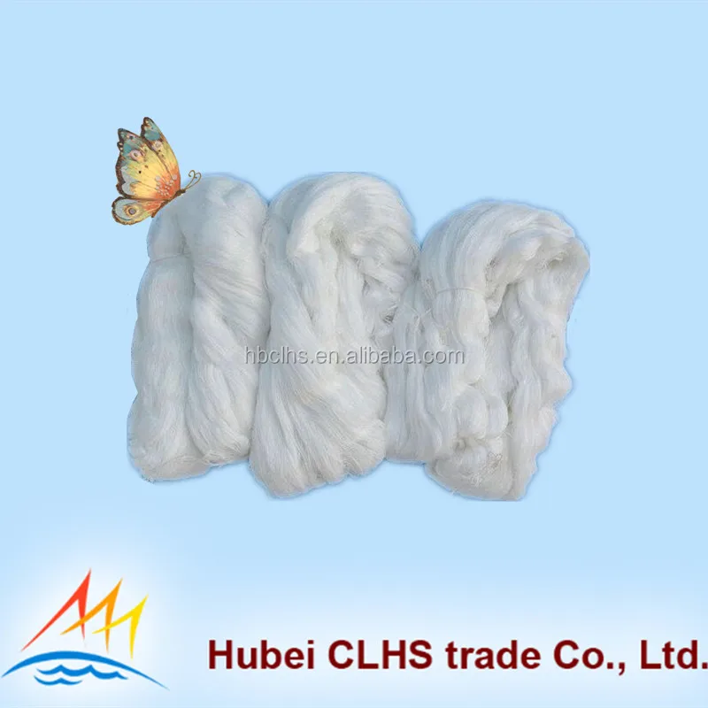 
White hank yarn 30s/2 100% polyester high bulk yarn 