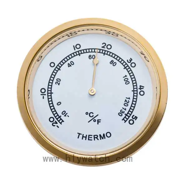 Metal Insert Hygrometer/thermometer Clock Inserts In Indoor And ...