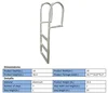 Factory supply new custom design simple 6063 t5 aluminum step ladder extension swimming pool ladder