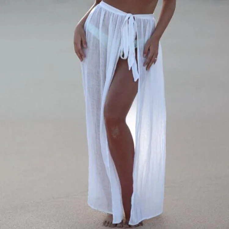 Прозрачные белые юбки