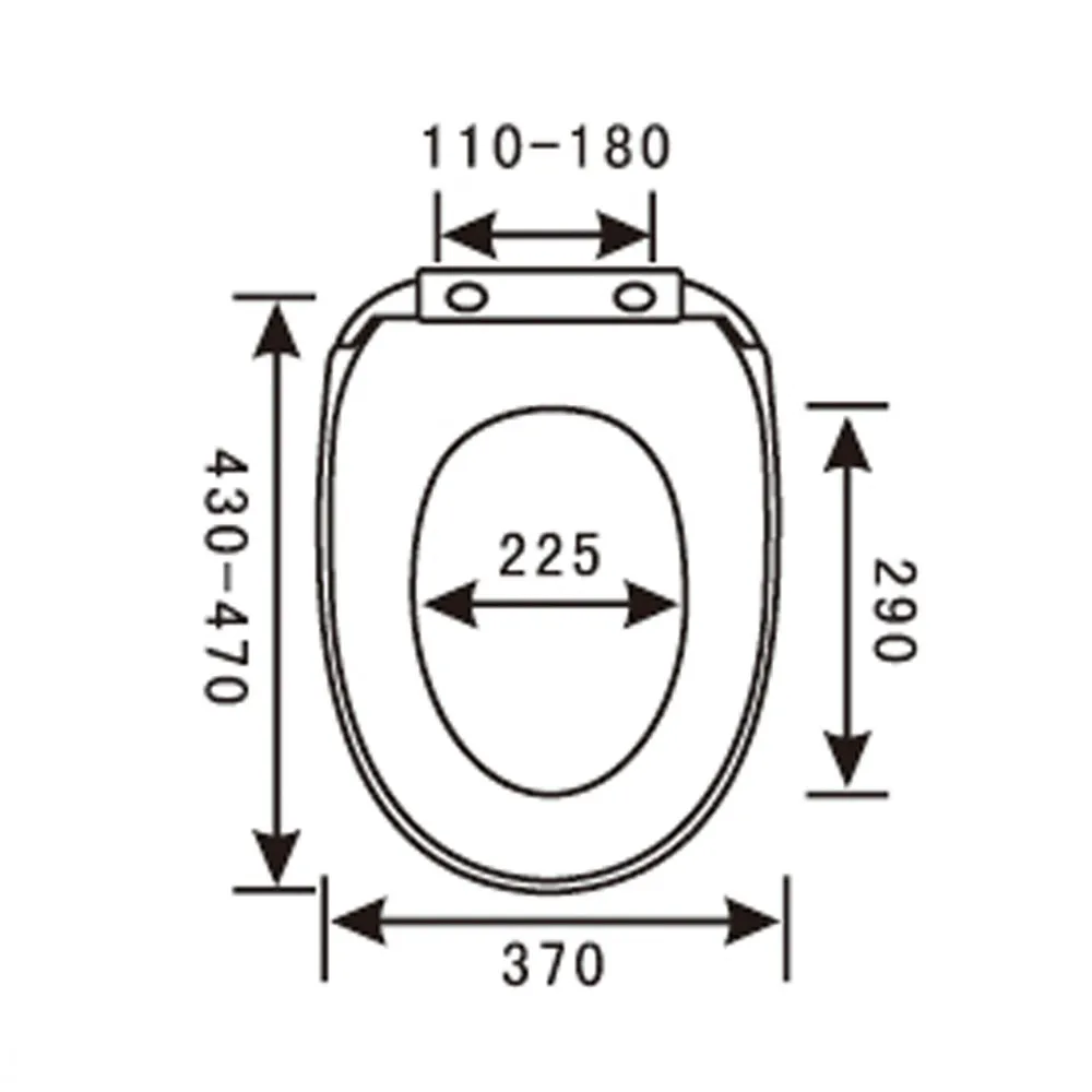 Hot Sale D Shape Easy Install Top Fix Toilet Seat Cover With Soft Close