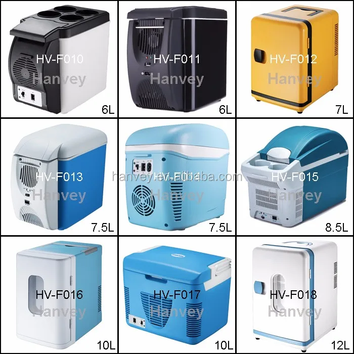 Hanvey Usb Desk Mini Car Fridge Display Battery Powered Glass Door